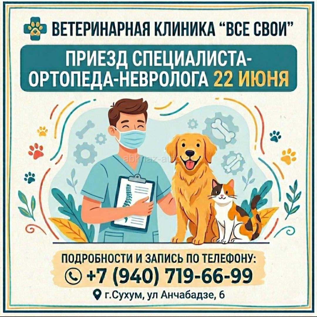 🐾 Прием ветеринарного ортопеда-невролога!
