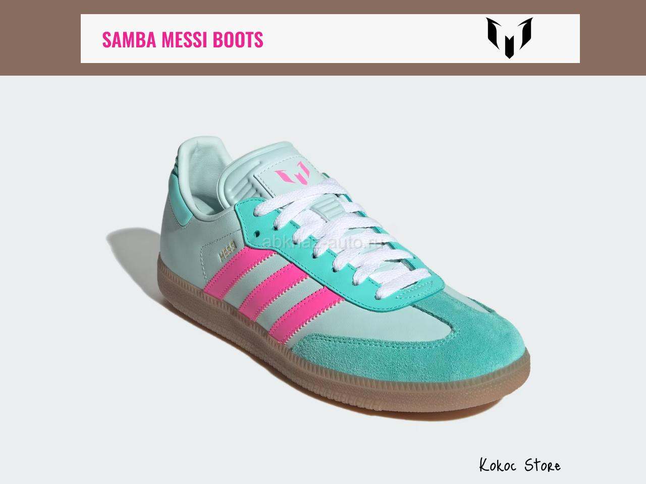 Кеды Adidas Samba x Messi Miami Mint размеры 39-46