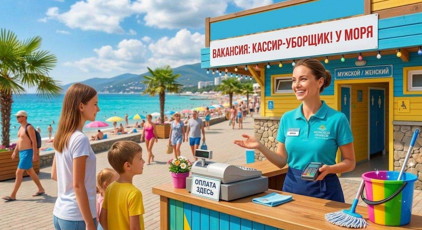 Требуется кассир-уборщик