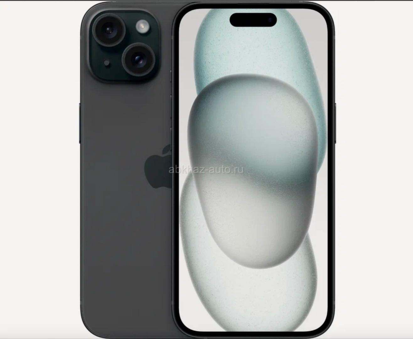 Смартфон Apple iPhone 15 128 ГБ, Dual: nano SIM + eSIM, черный